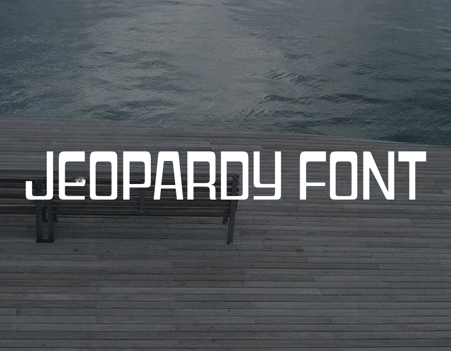 Preview of Jeopardy Font Free Download