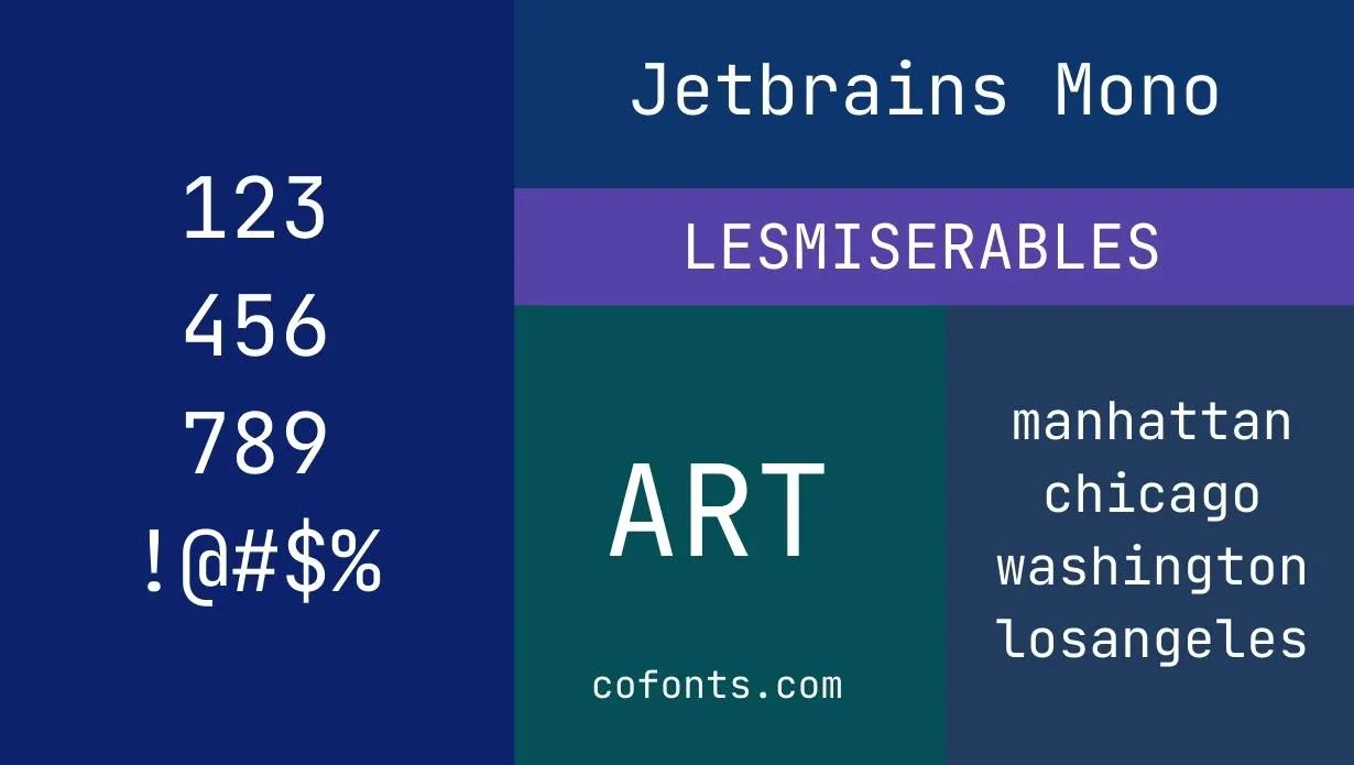 JetBrains Mono Font Free Download style variations