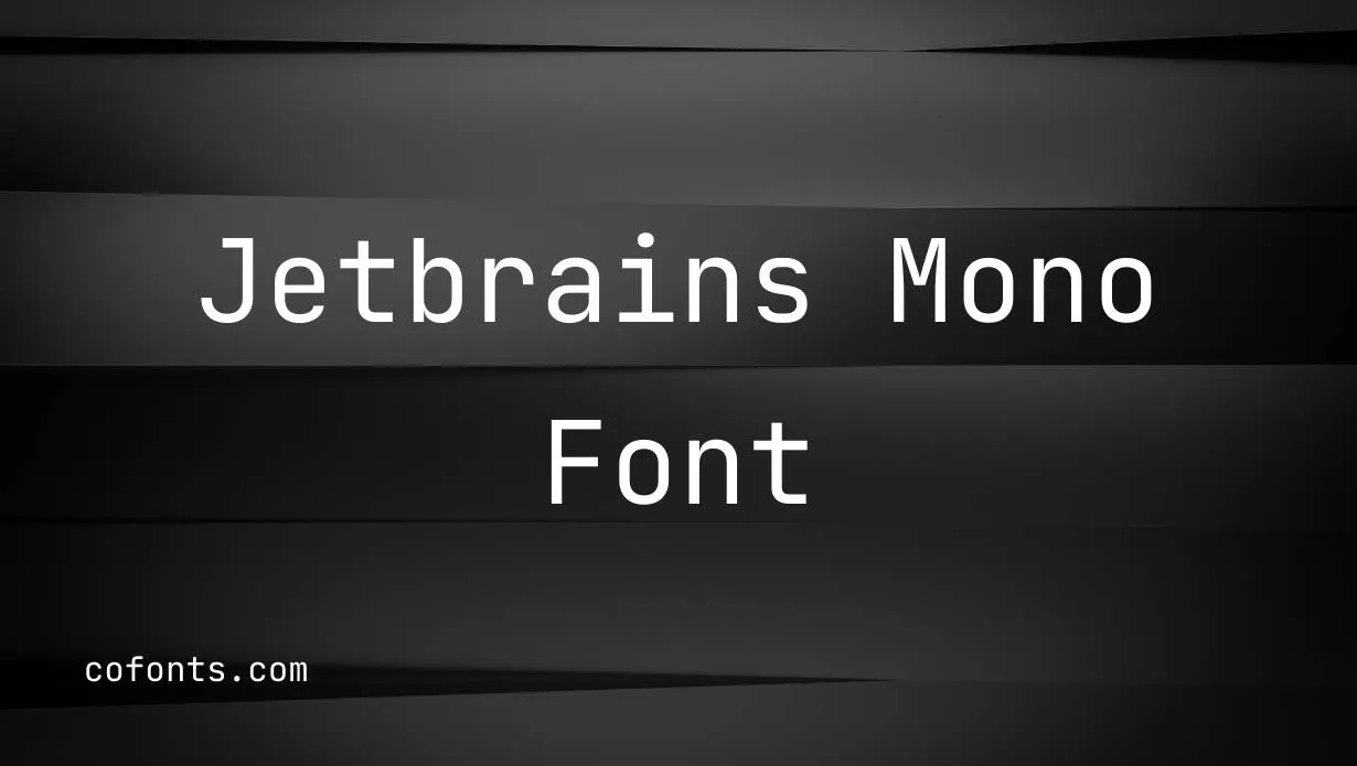Preview of JetBrains Mono Font Free Download