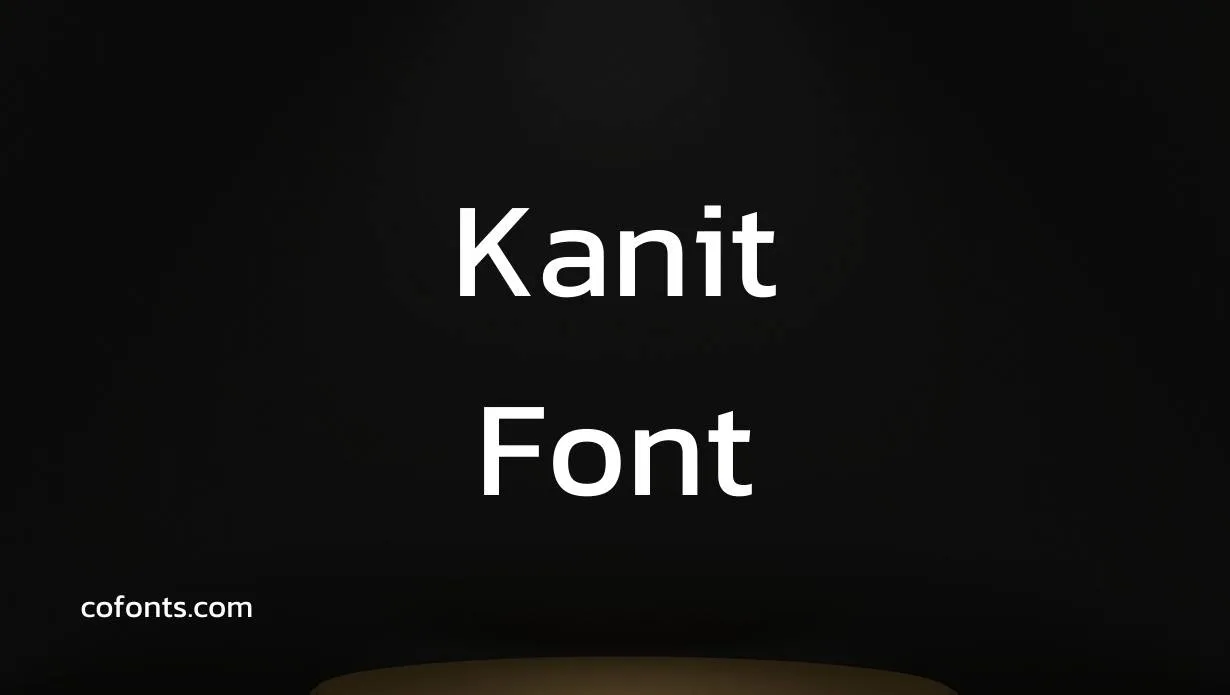Preview of Kanit Font Free Download