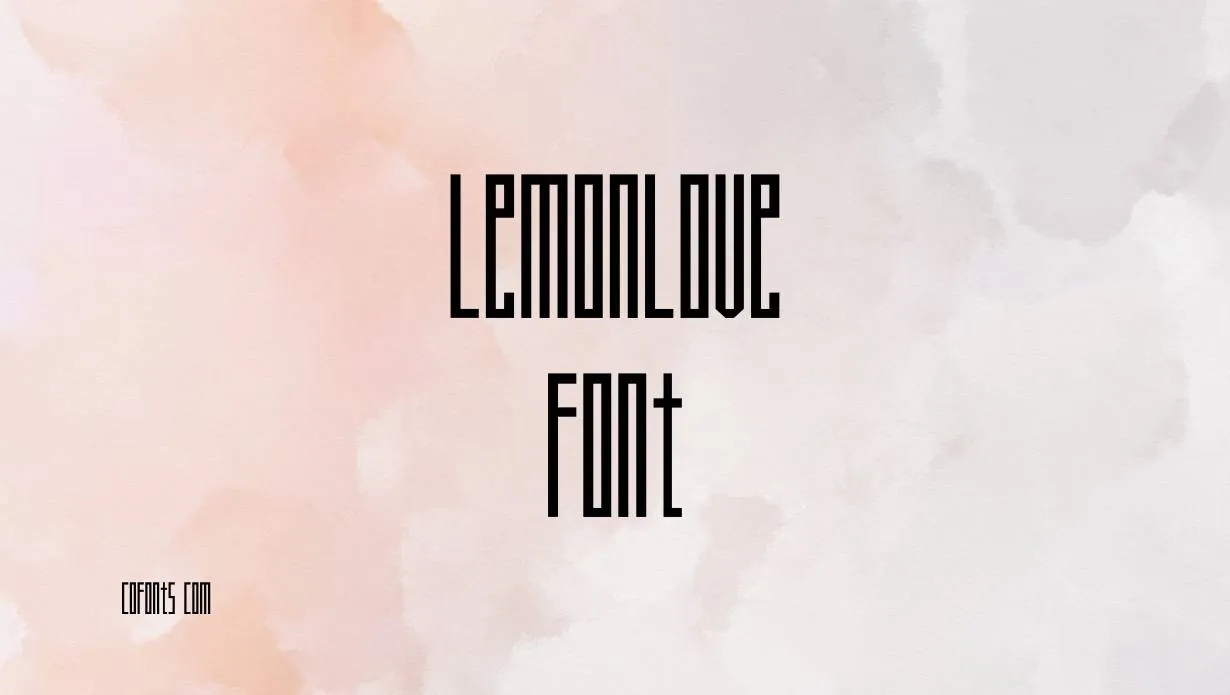 Preview of Lemonlove Font Free Download