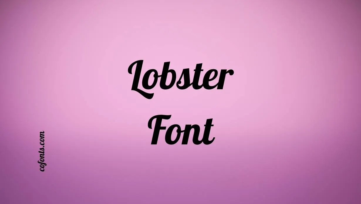Preview of Lobster Font Free Download