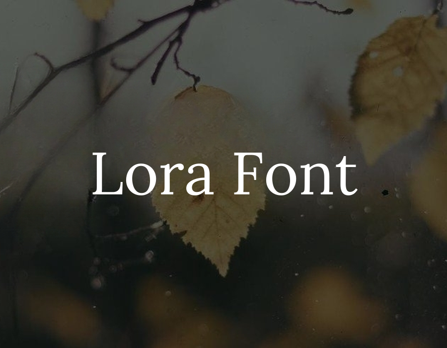 Preview of Lora Font Free Download