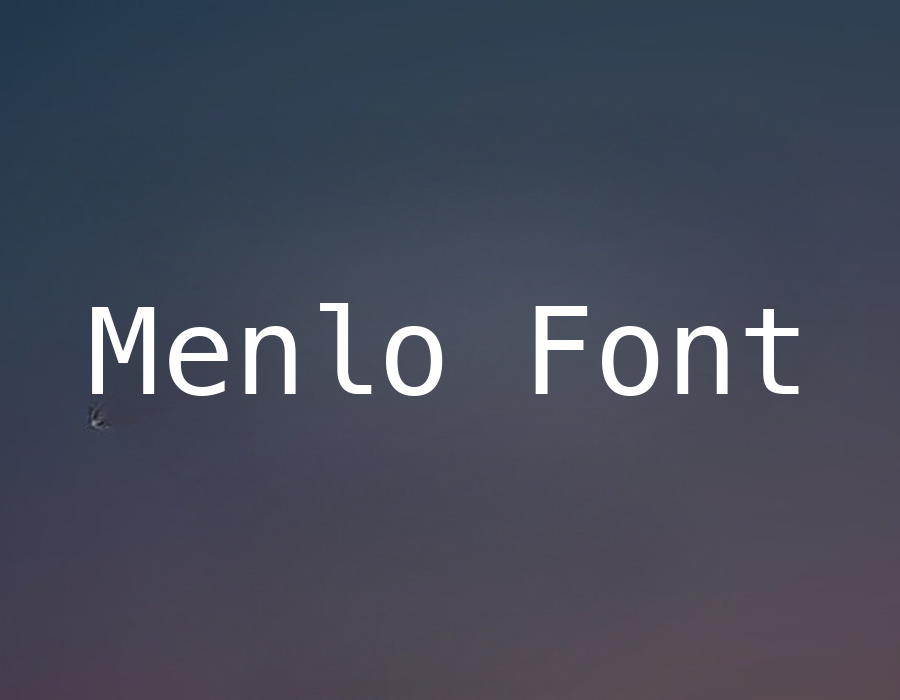 Preview of Menlo Font Free Download