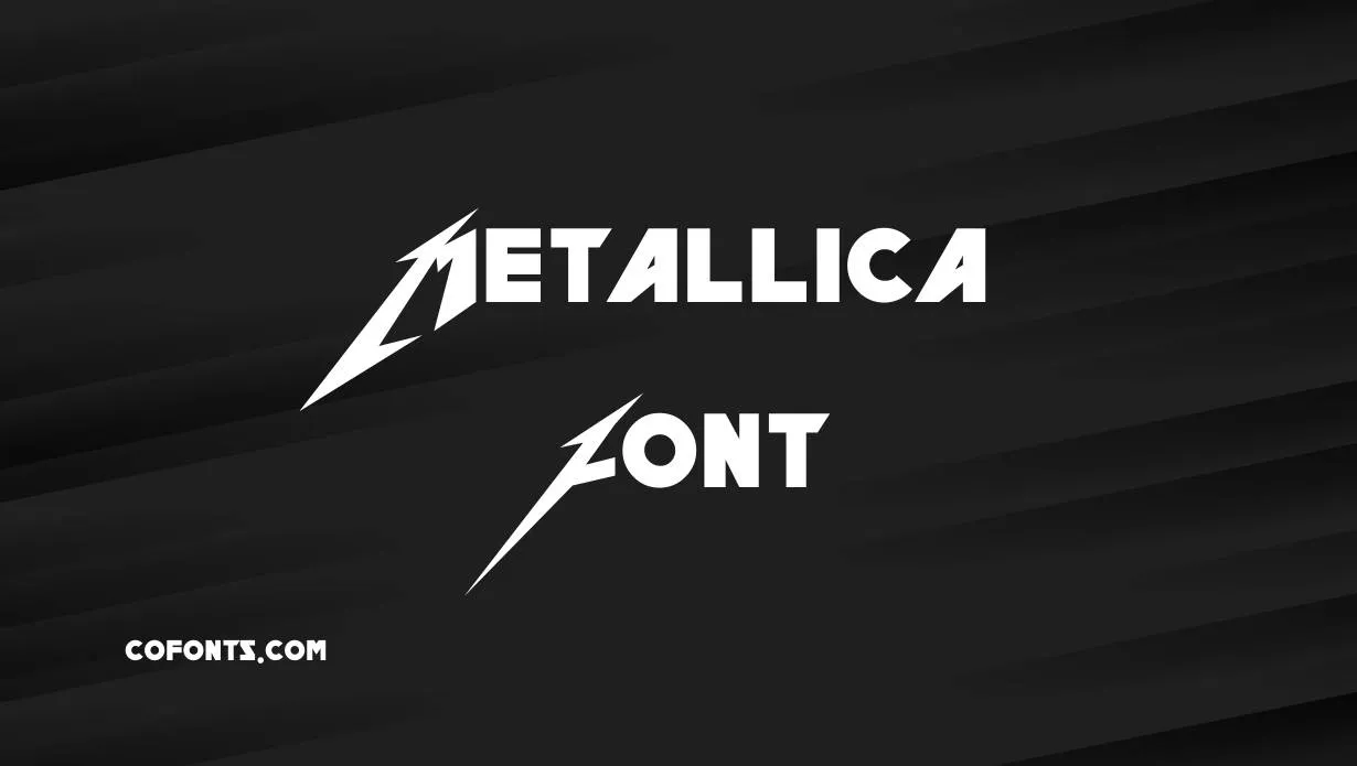 Preview of Metallica Font Free Download