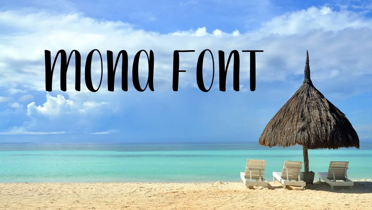 Preview of Mona Handdrawn Font