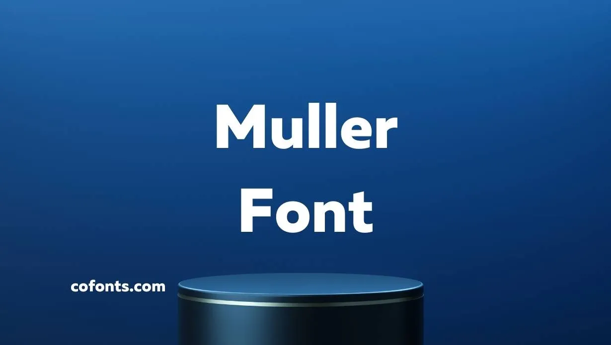 Preview of Muller Font Free Download