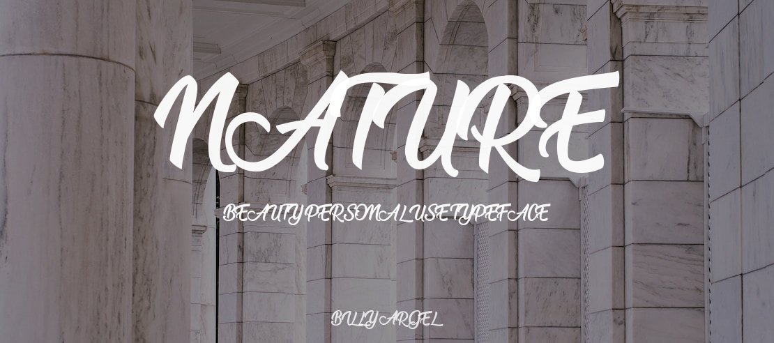 Preview of Nature Beauty Font Free Download