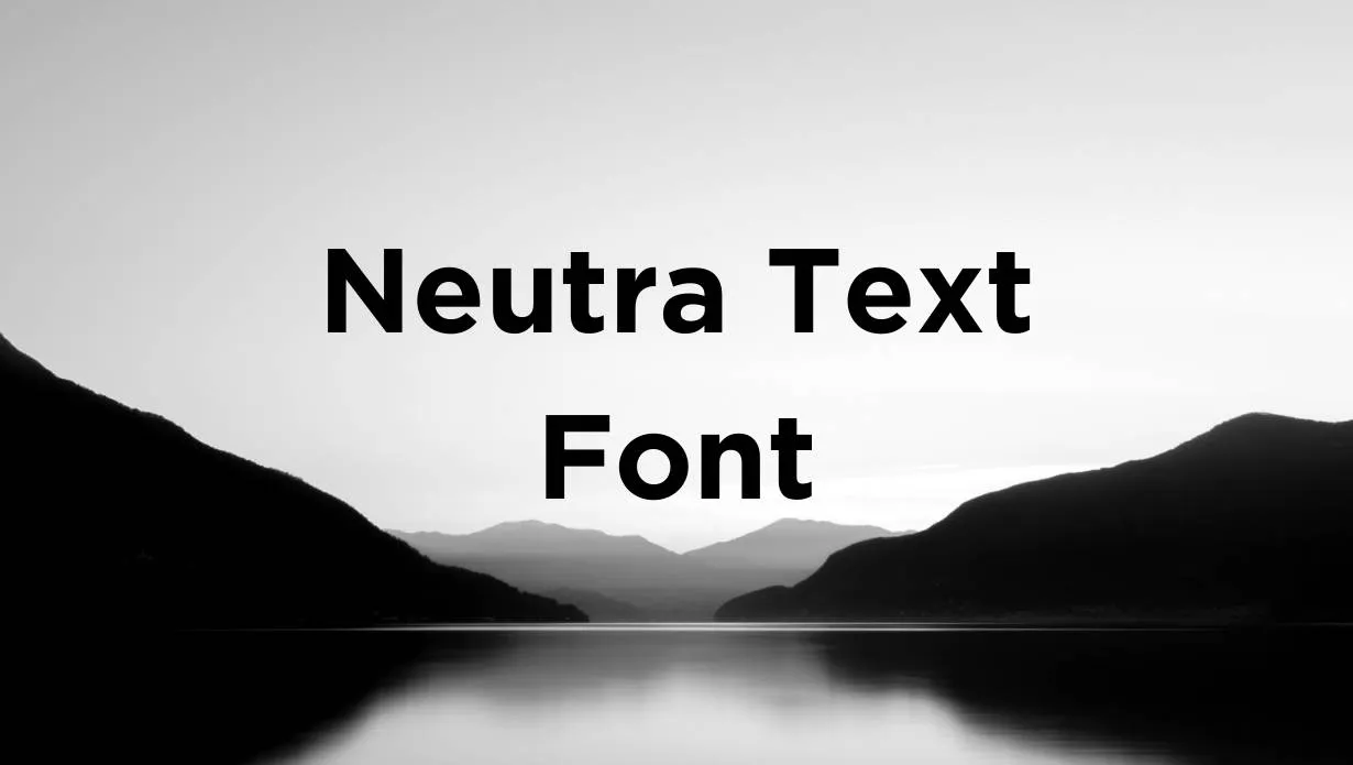 Preview of Neutraface Text Font Free Download