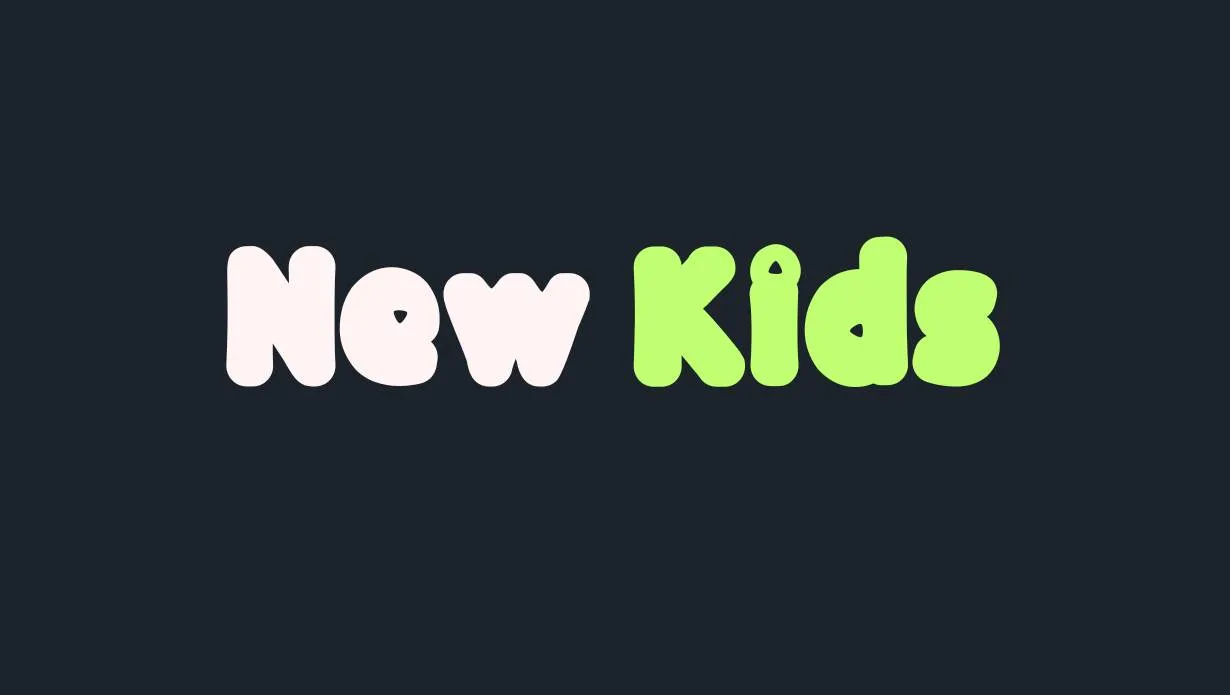 Preview of New Kids Font Free Download