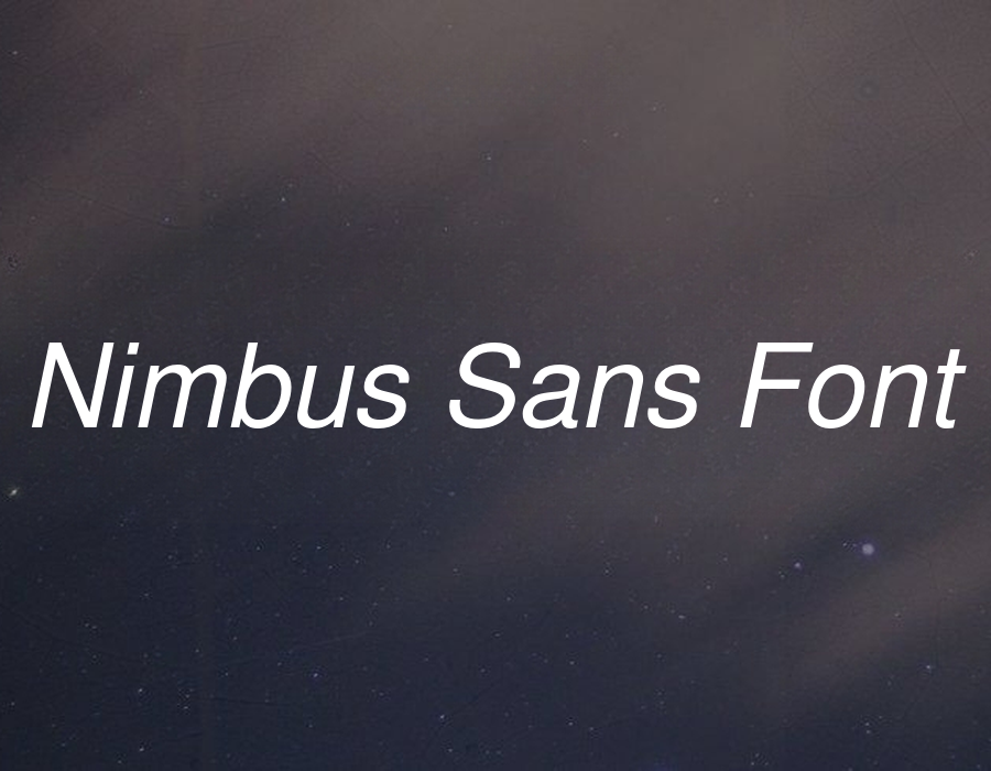 Preview of Nimbus Sans Font Free Download