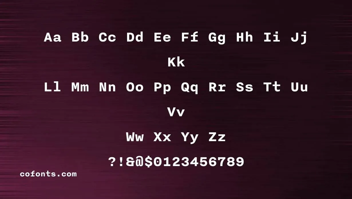 Nitti Font Free Download style variations