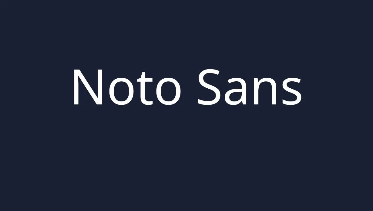 Preview of Noto Sans Font Free Download
