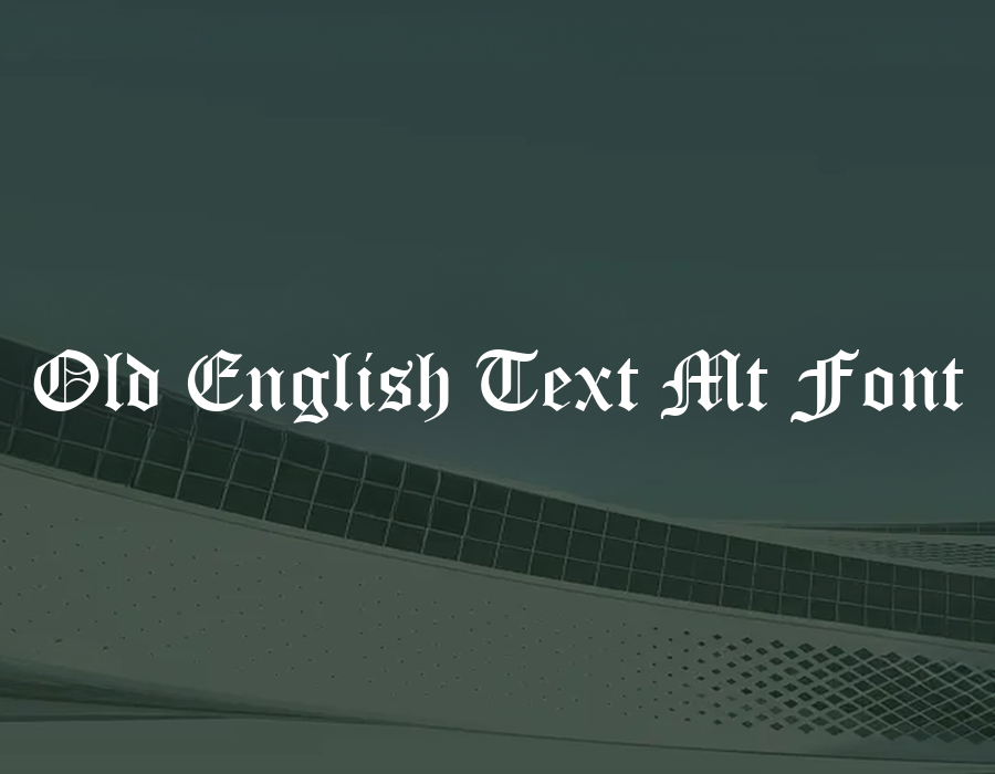 Preview of Old English Text Mt Font