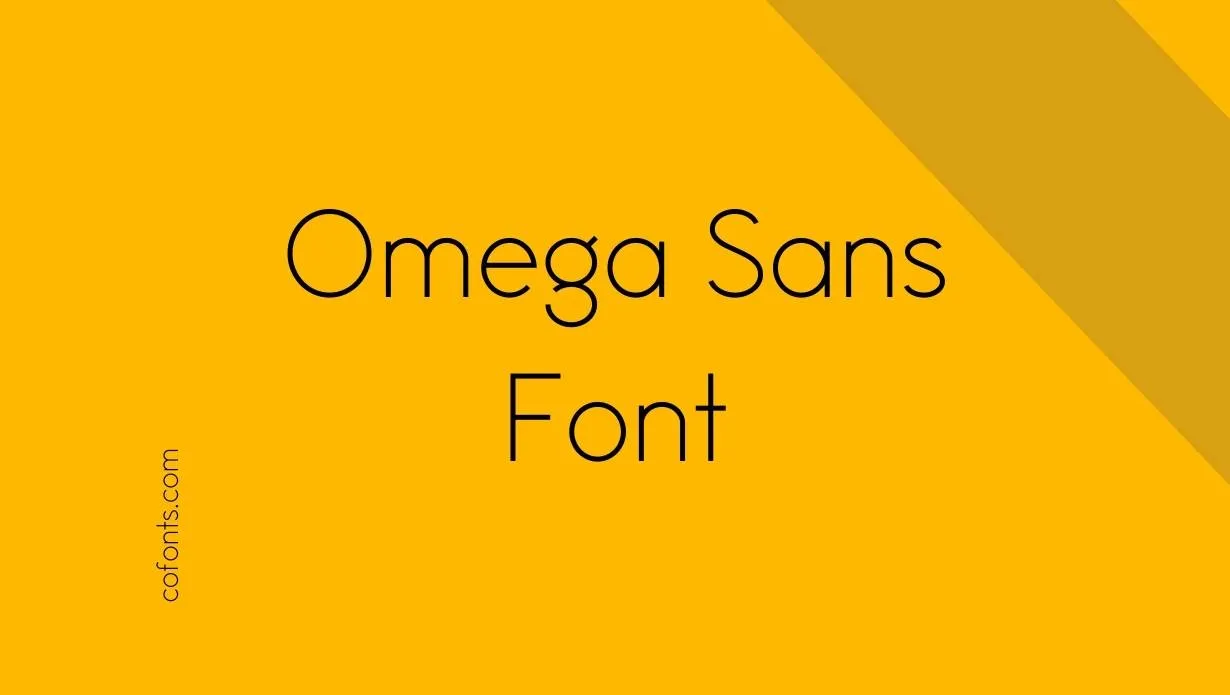 Preview of Omega Sans Font Free Download