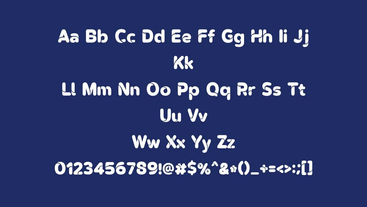 Omegle Font Free Download style variations