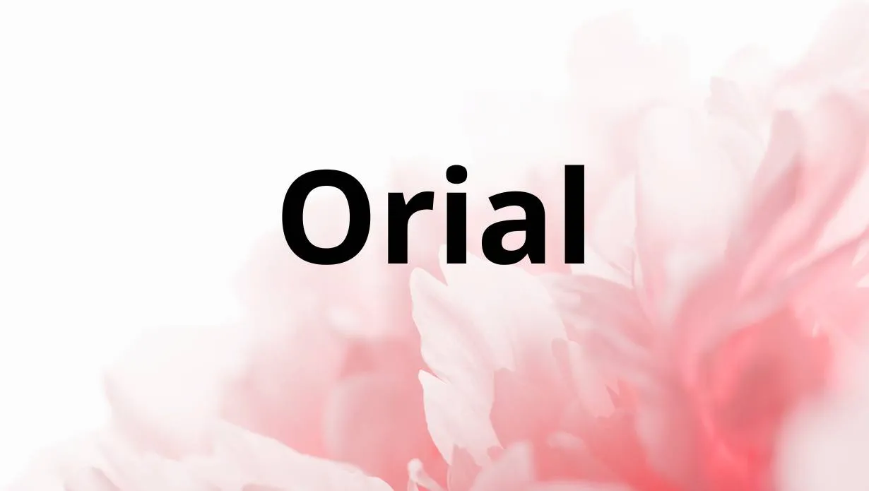 Preview of Orial Font Free Download