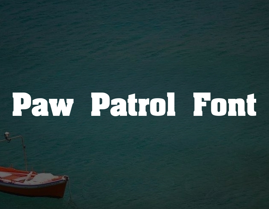 Preview of Paw Patrol Font Free Download
