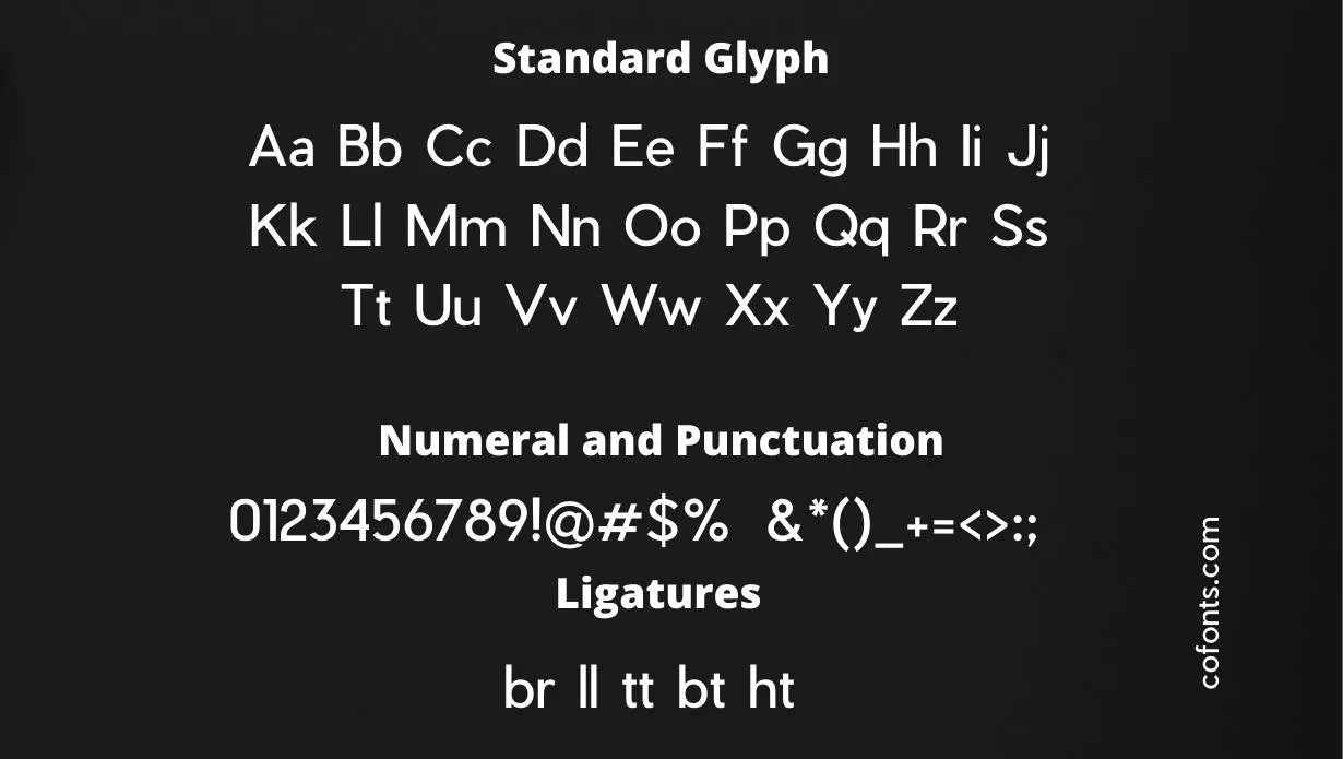 Pier Sans Font Free Download style variations