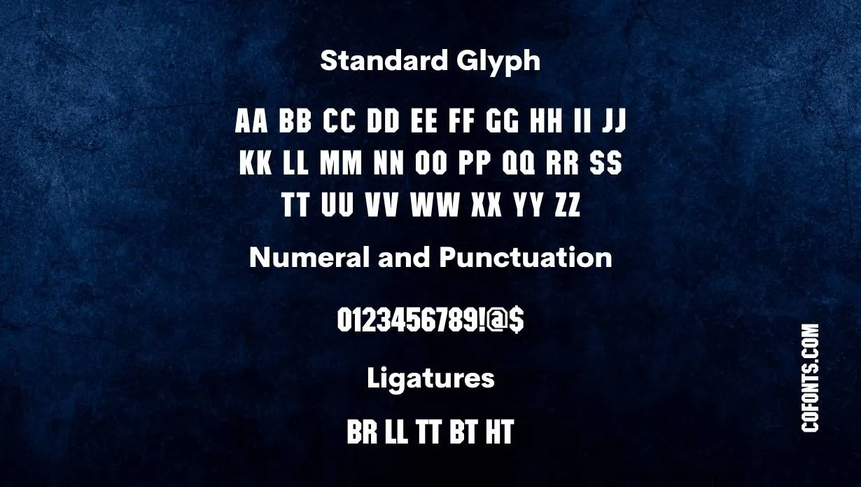 Predator Font Free Download style variations