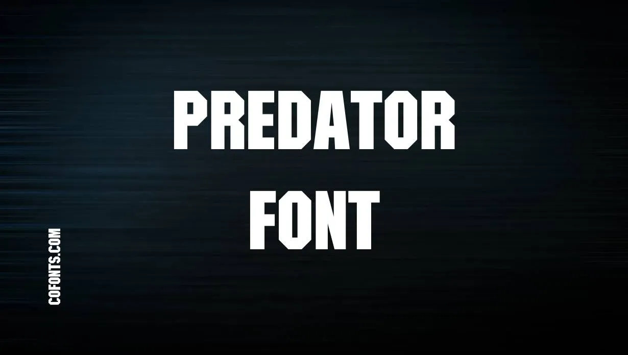 Preview of Predator Font Free Download