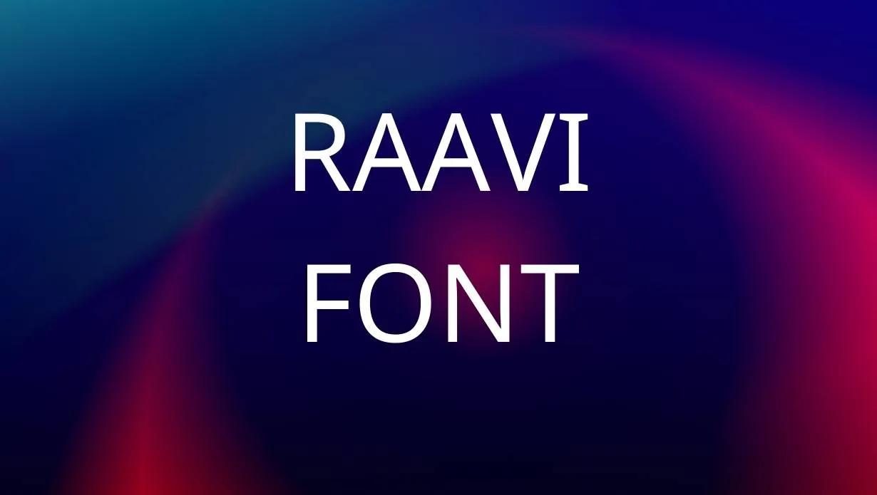 Preview of Raavi Font Free Download