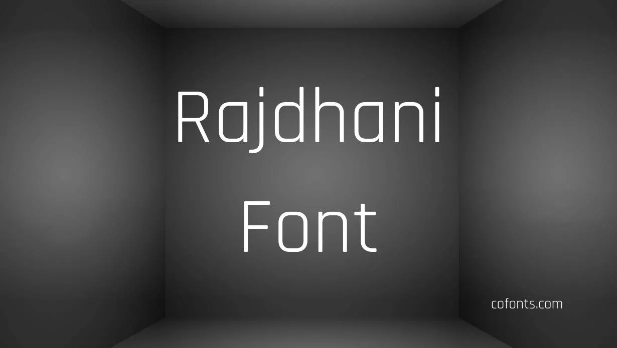 Preview of Rajdhani Font Free Download