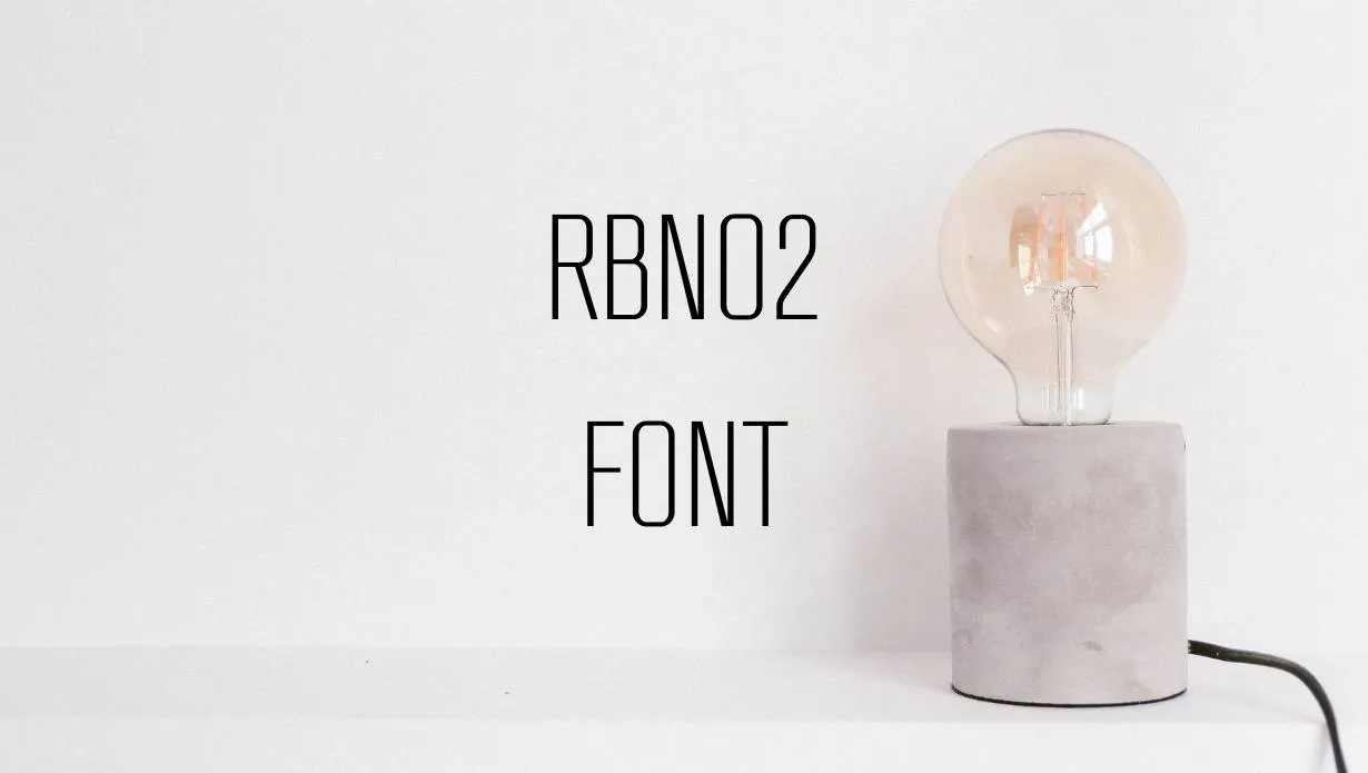 Preview of Rbno2 Font Free Download