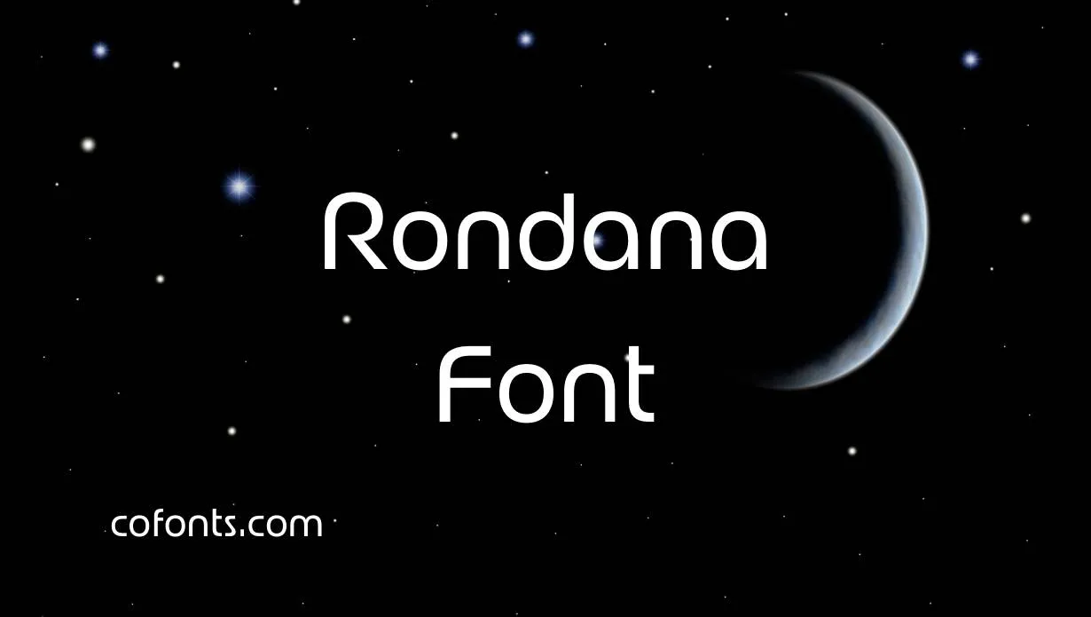 Preview of Rondana Font Free Download