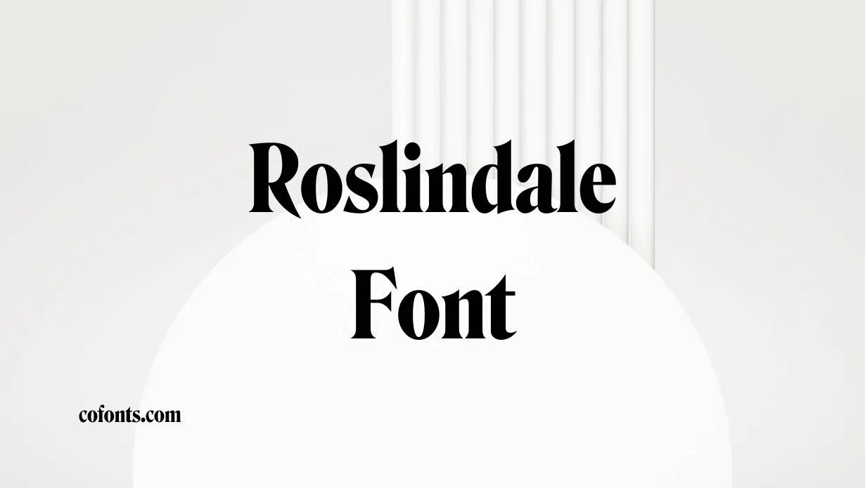 Preview of Roslindale Font Free Download