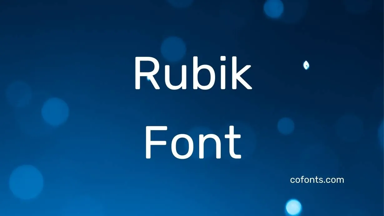 Preview of Rubik Font Free Download