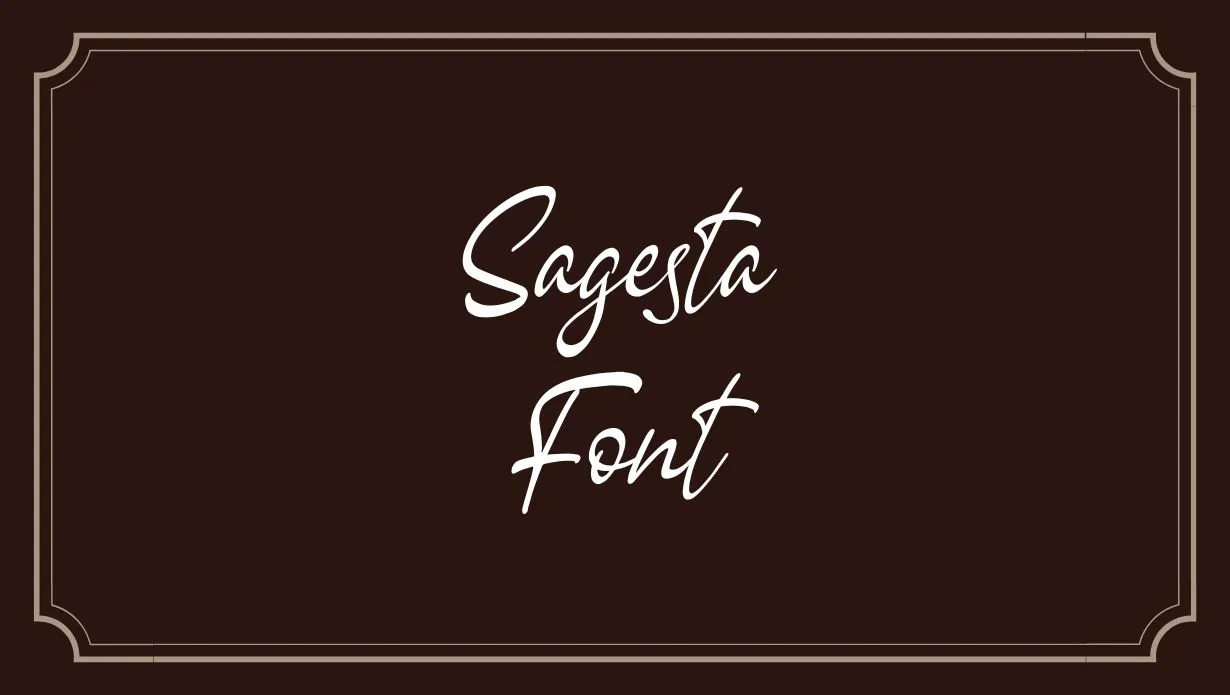 Preview of Sagesta Font Free Download