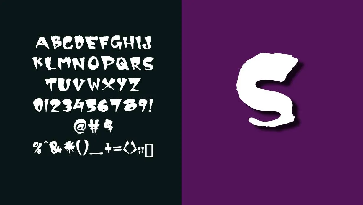 Scary Font Free Download style variations
