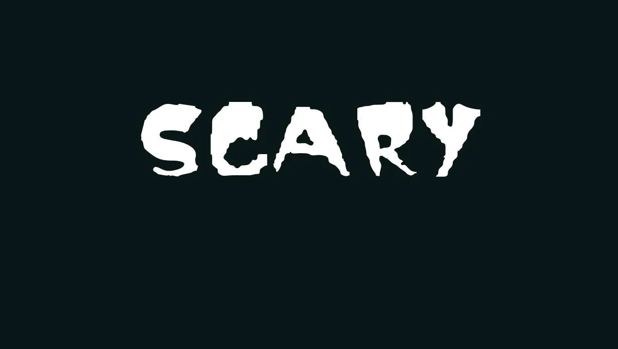 Preview of Scary Font Free Download