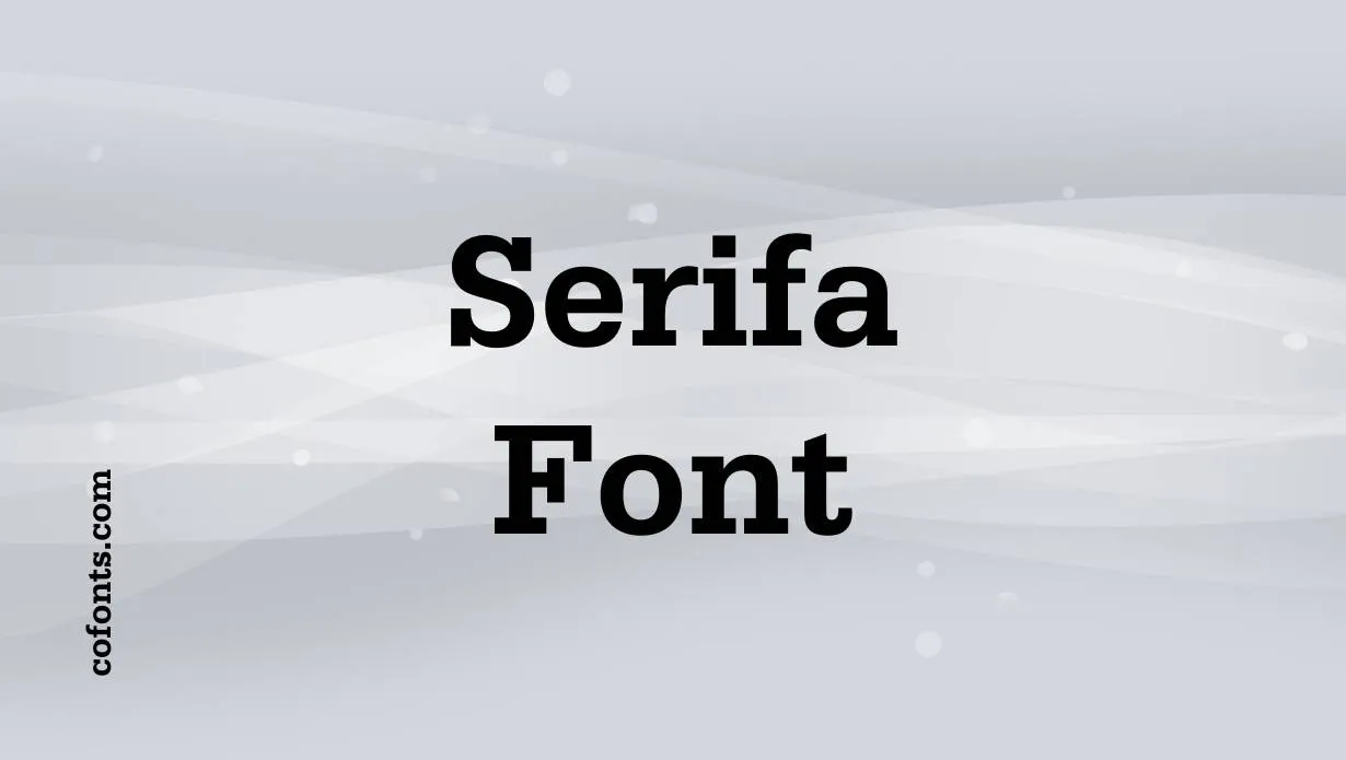 Preview of Serifa Font Free Download