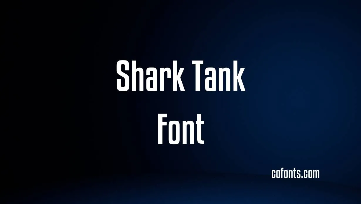 Preview of Shark Tank Font Free Download