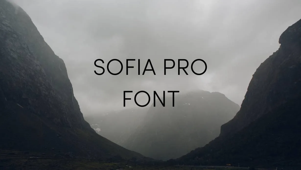 Preview of Sofia Pro Font Free Download