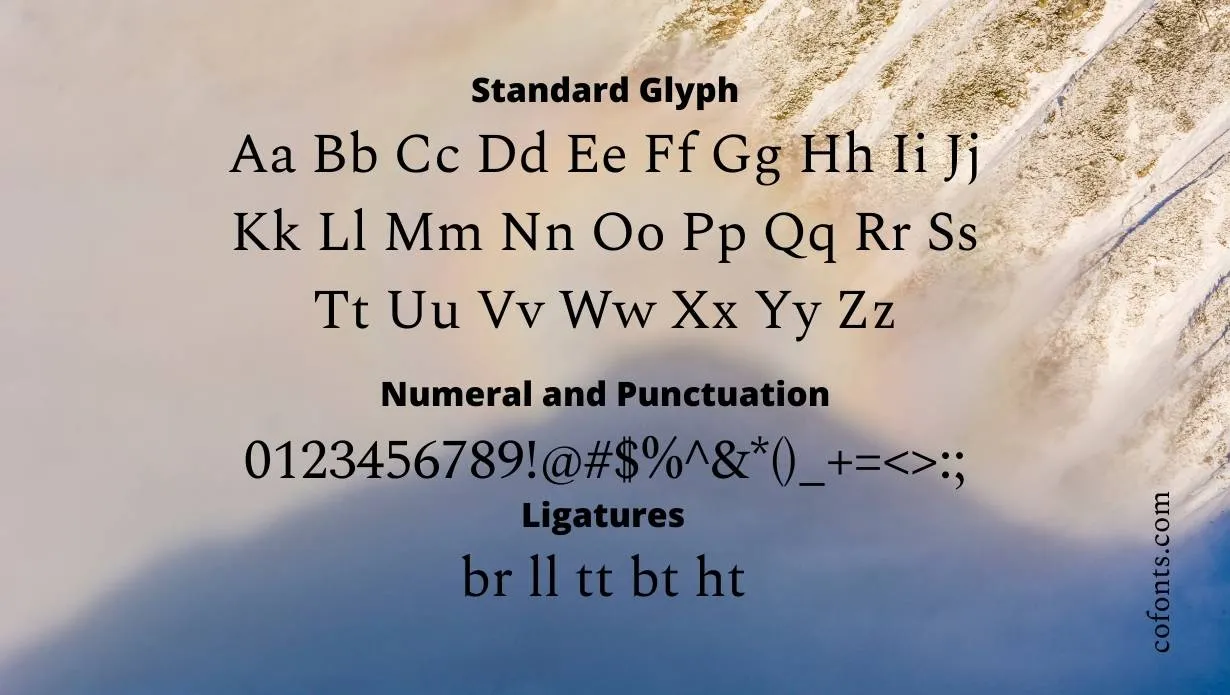 Spectral Font Free Download style variations