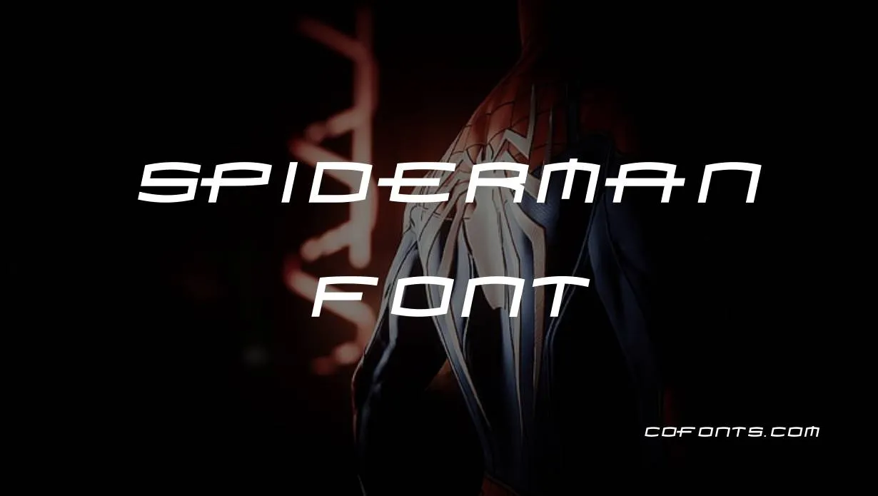 Preview of Spiderman Font Free Download