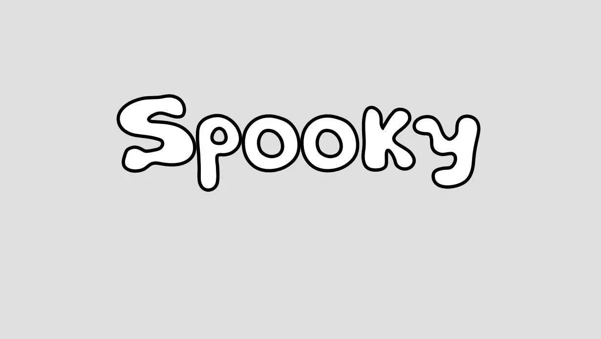 Preview of Spooky Font Free Download