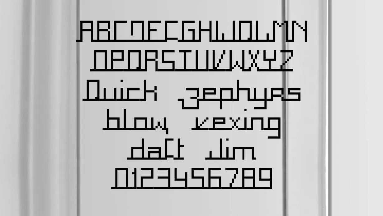 Square Font Free Download style variations