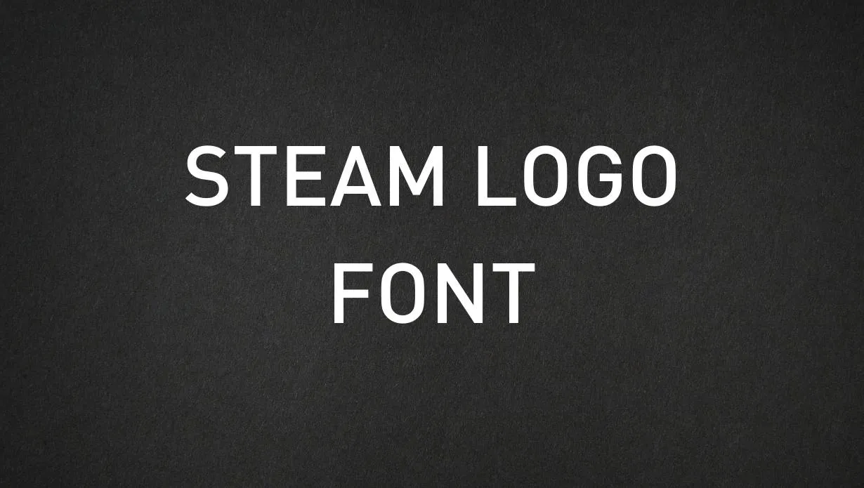 Preview of Steam Logo Font Free Download