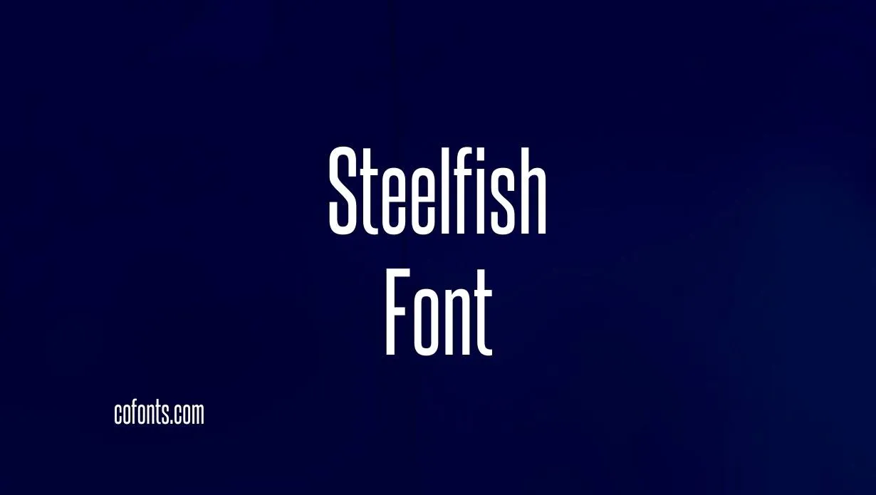 Preview of Steelfish Font Free Download