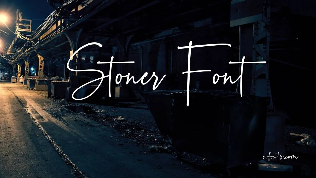 Preview of Stoner Font Free Download