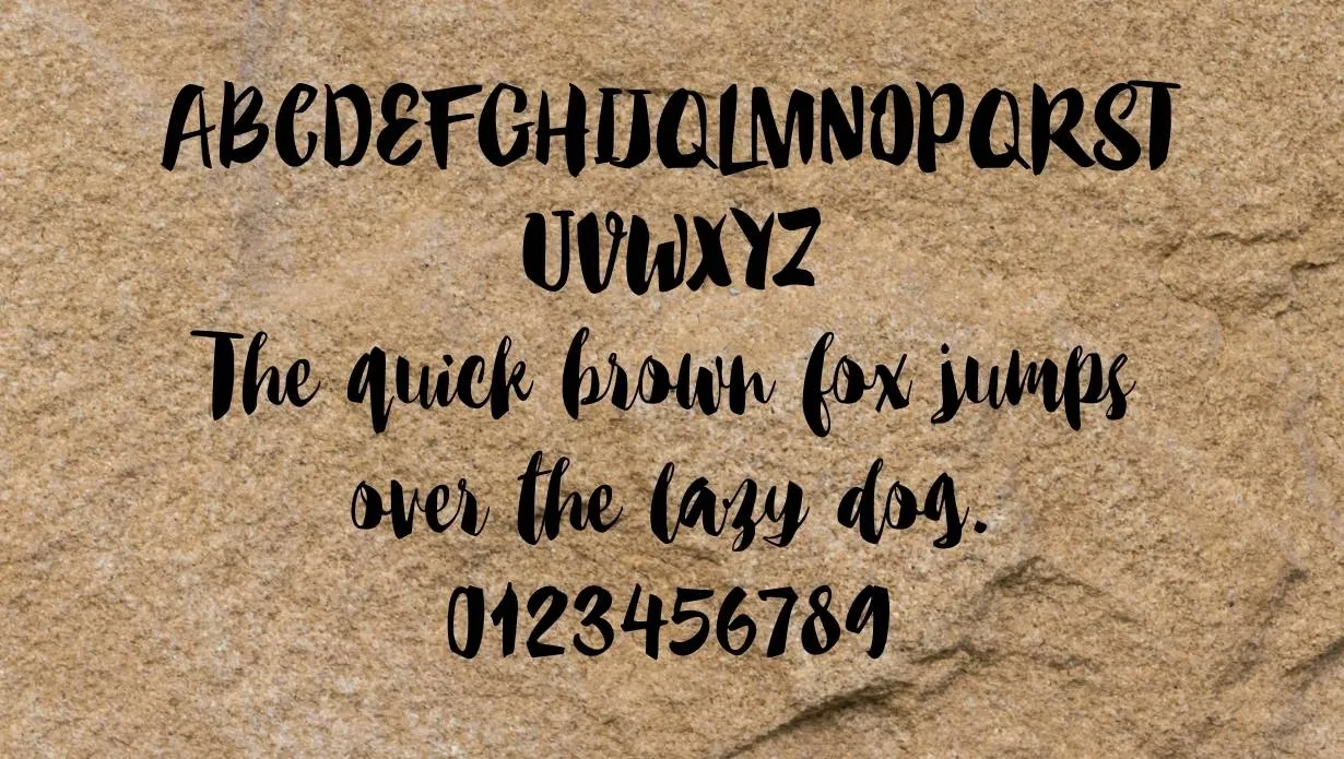 Stonestick Font Free Download style variations
