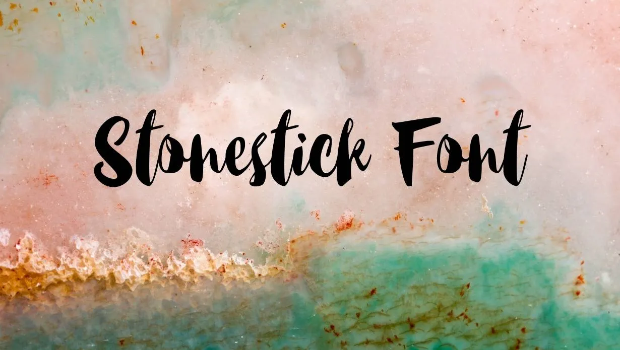Preview of Stonestick Font Free Download