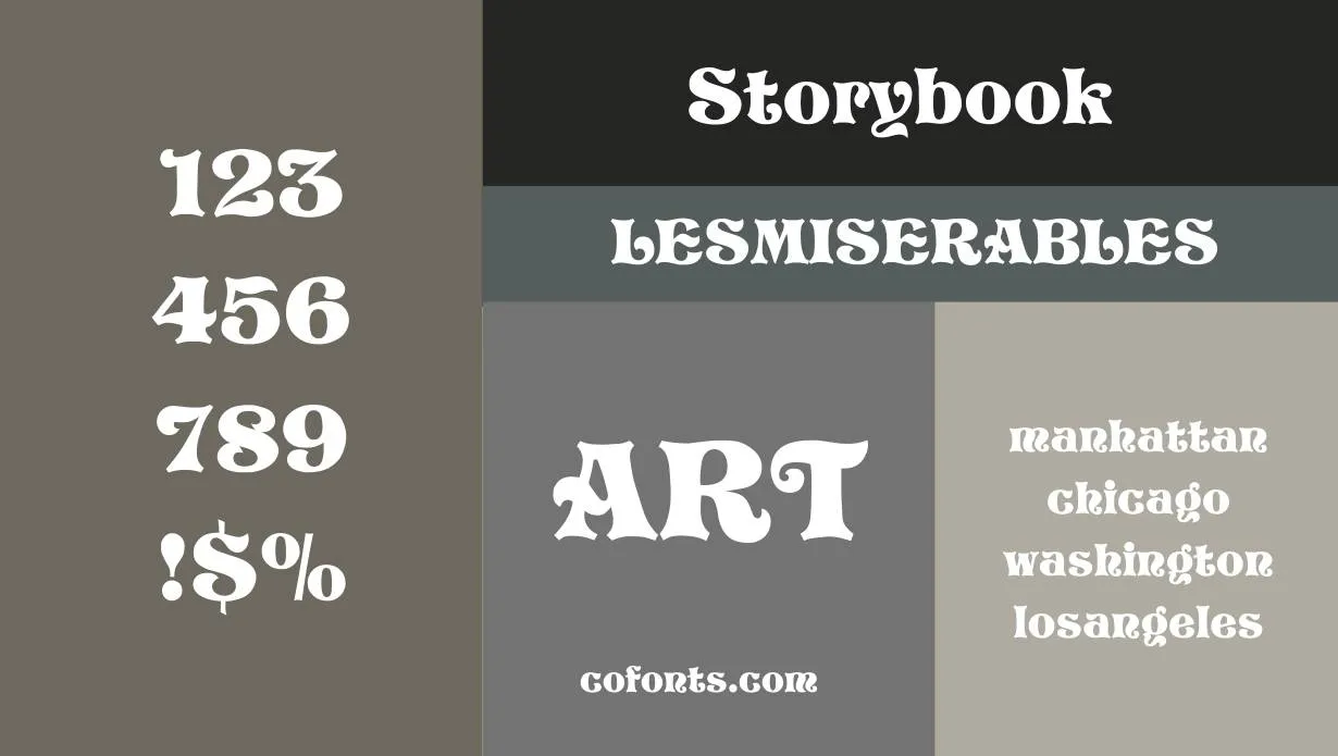 Storybook Font Free Download style variations