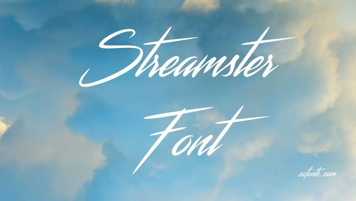 Preview of Streamster Font Free Download
