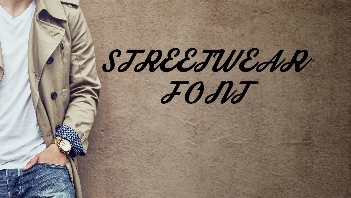 Preview of Streetwear Font Free Download