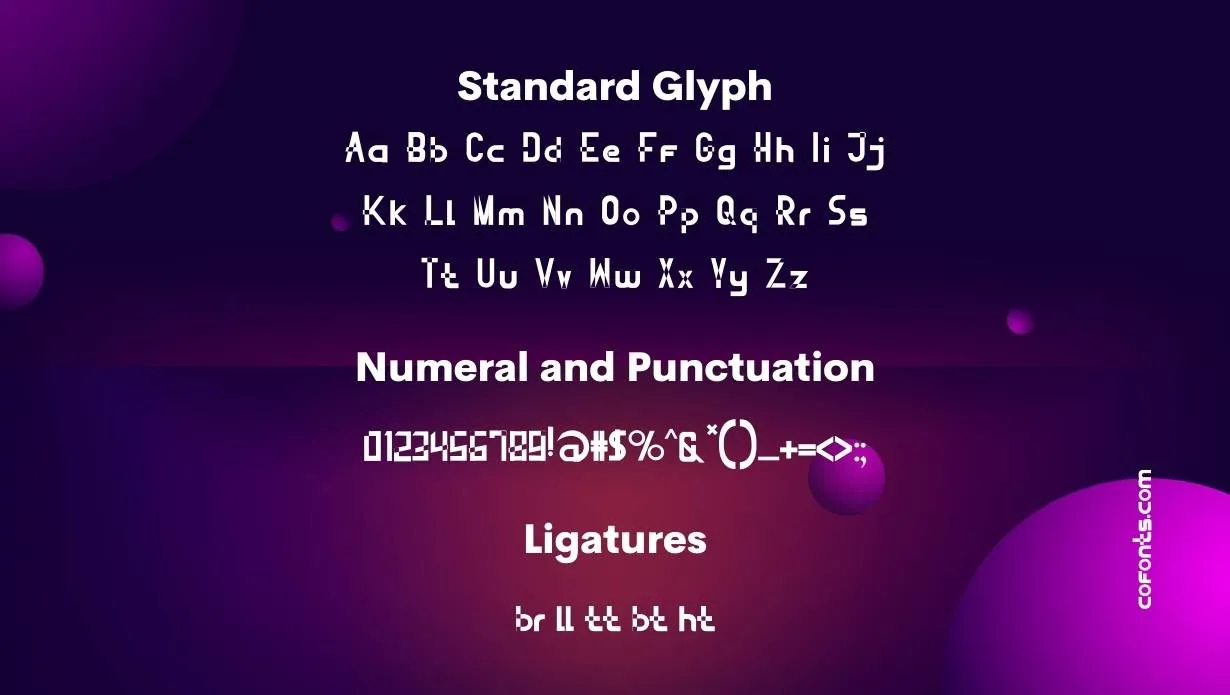 Super Mega Game Display Font Free Download style variations